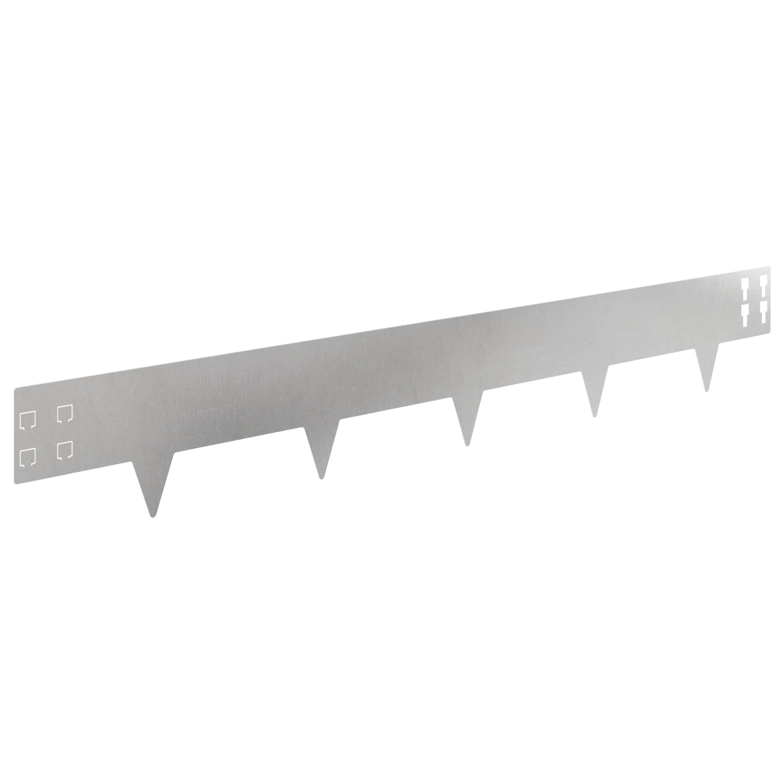 Raseneinfassung 10 pcs 100 x 12 cm Stahl Schwarz