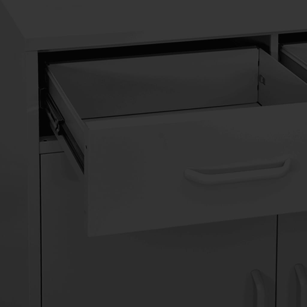 Lagerschrank Olivgrün 80x35x101,5 cm Stahl