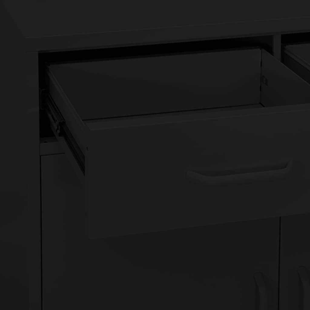 Lagerschrank Olivgrün 80x35x101,5 cm Stahl