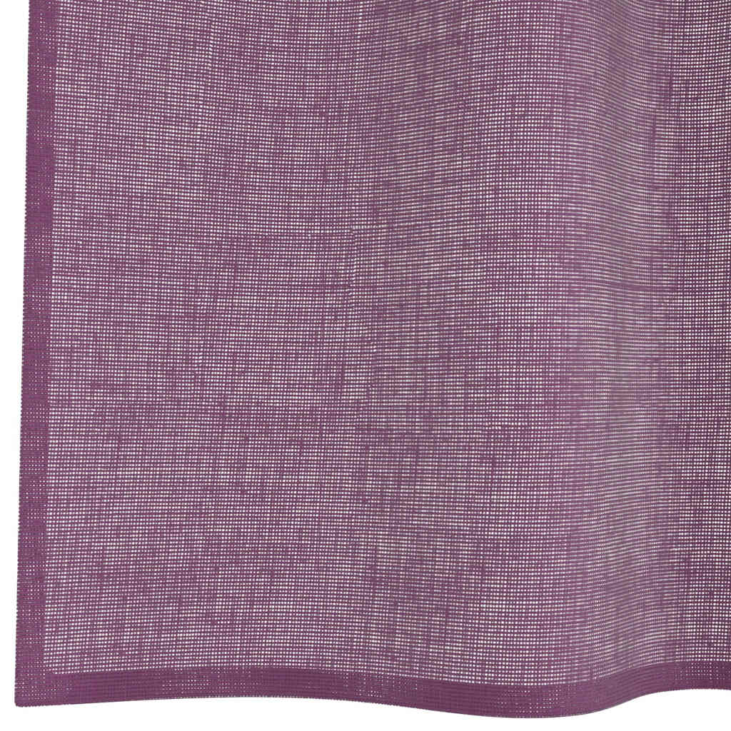 Voile Vorhänge mit Ösen 2 Stk. Apfelgrün 140x140 cm