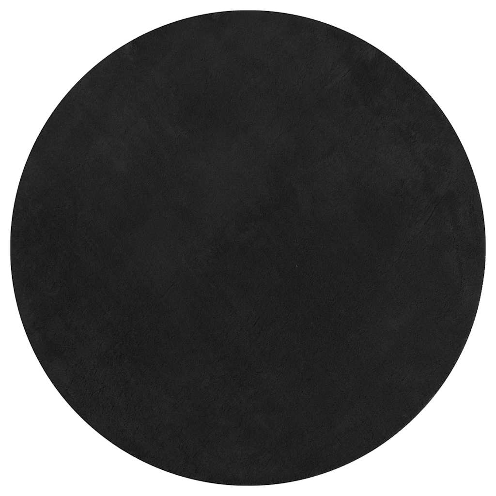 Teppich HUARTE Kurzflor Weich und Waschbar Anthrazit 60x110 cm