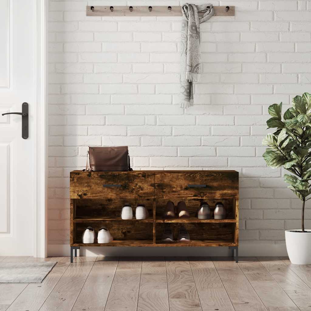 Schuhbank Weiß 102x35x55 cm Holzwerkstoff