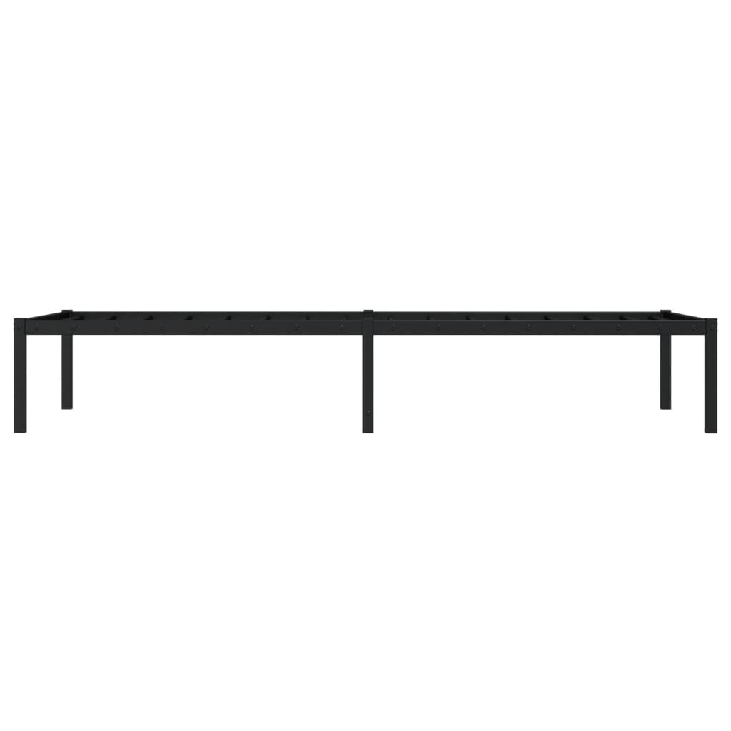 Bettgestell Metall Schwarz 75x190 cm