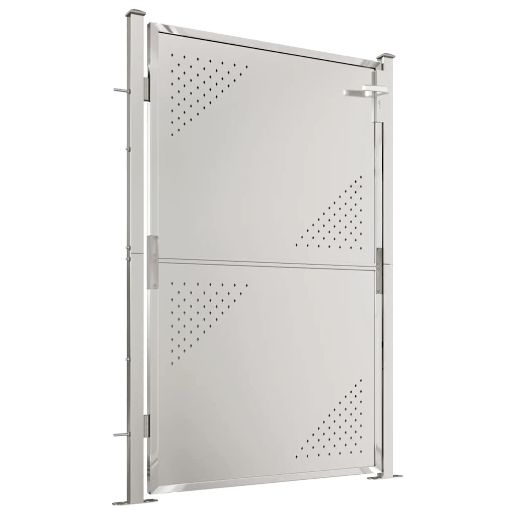 Gartentor 100 x 95 cm Edelstahl