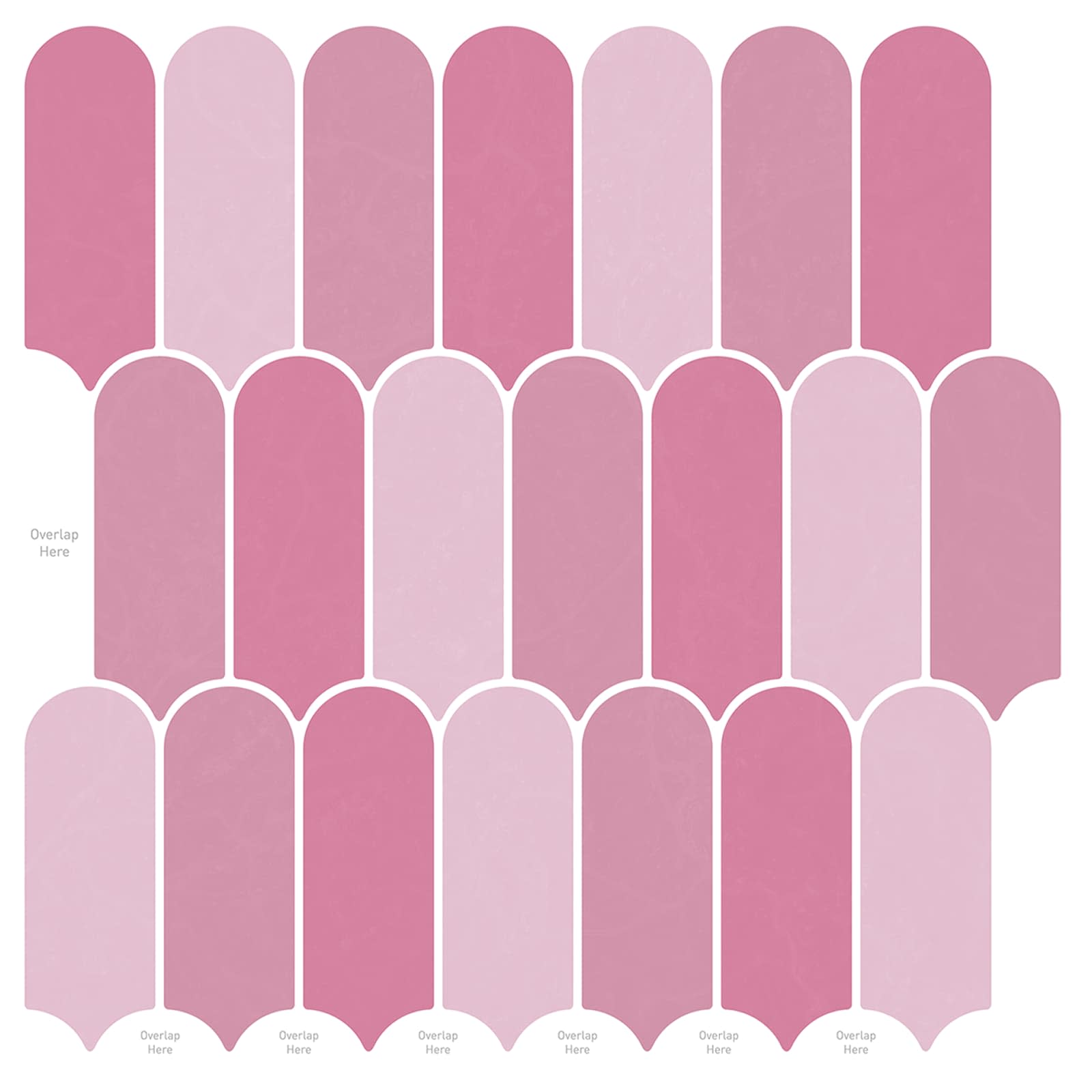 Federfliese 10 pcs Grau Marmor 30 x 30 cm Polyurethan und PET