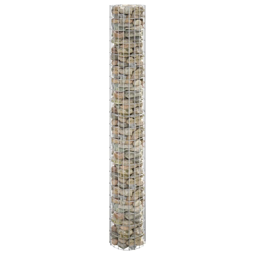 Gabionen-Säule Rund Verzinkter Stahl Ø50x50 cm
