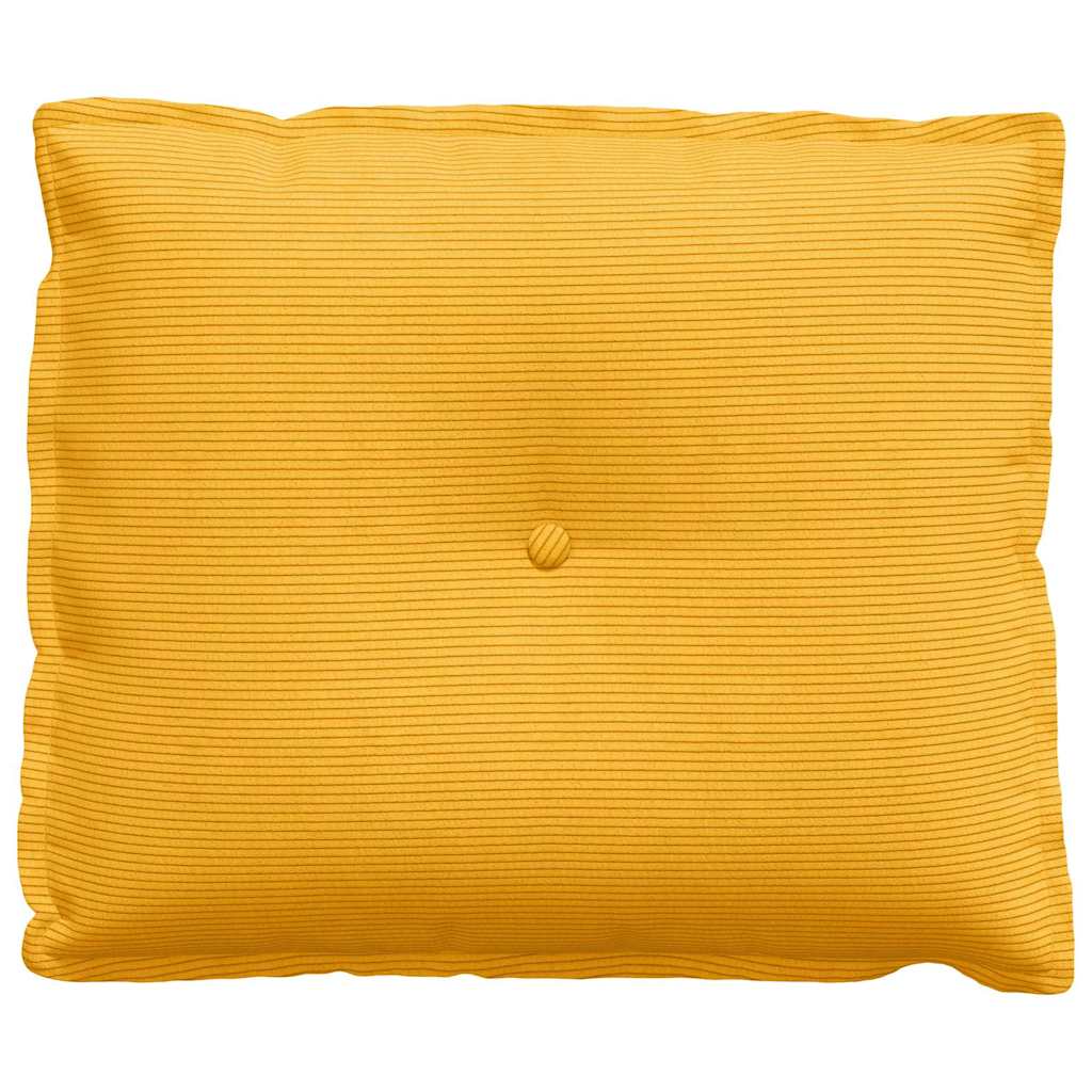Rückenkissen Hellgrau 50 x 45 cm Cordstoff