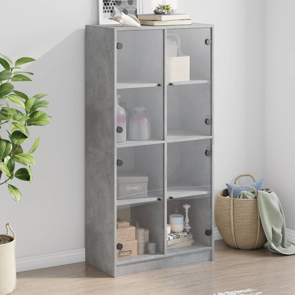 Bücherschrank mit Türen Weiß 136x37x142 cm Holzwerkstoff