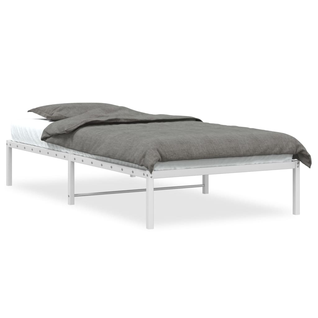 Bettgestell Metall Schwarz 75x190 cm