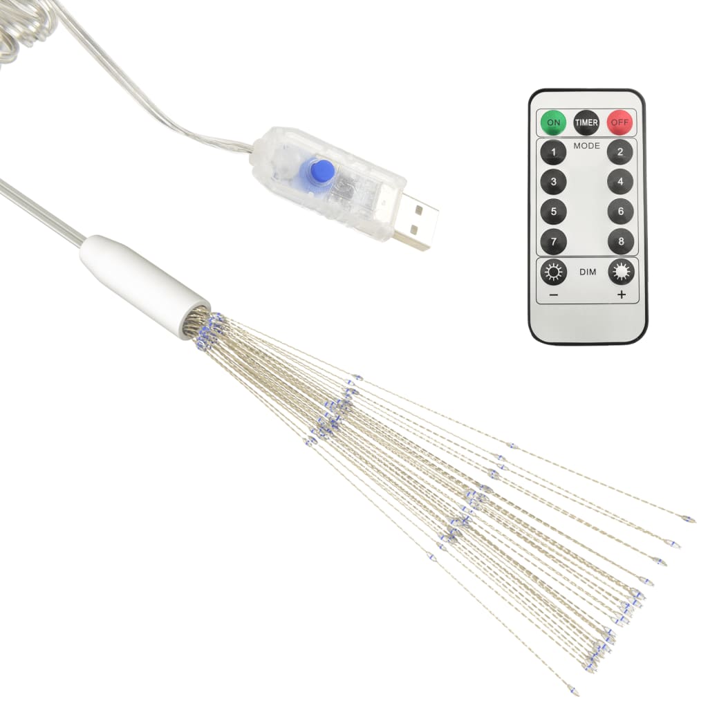 Feuerwerkslicht Weihnachtsdeko Warmweiß 20 cm 140 LEDs