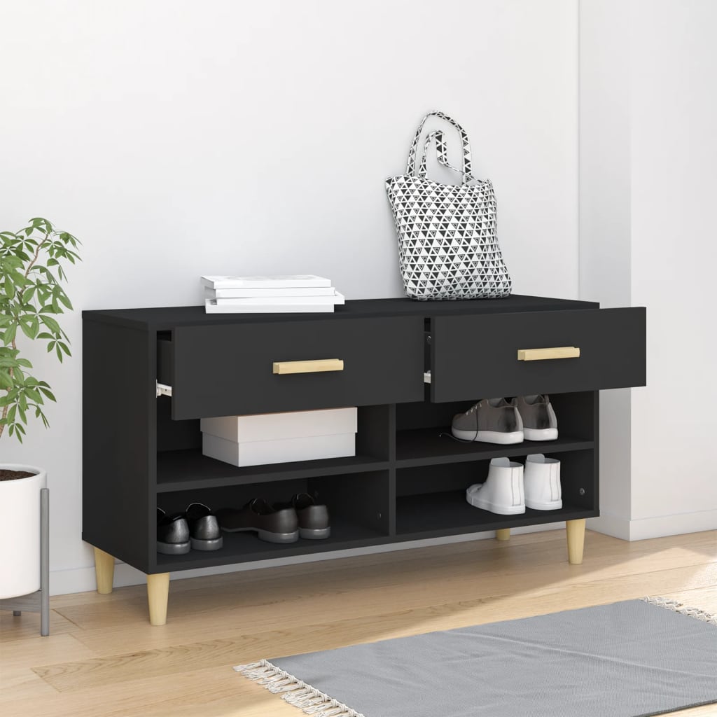 Schuhschrank Weiß 102x35x55 cm Holzwerkstoff