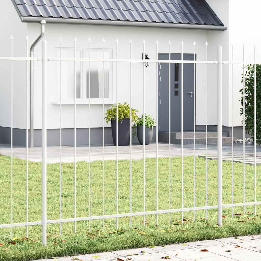 Gartenzaun Woerden mit Speerspitze Stahl 181 x 60 cm Schwarz