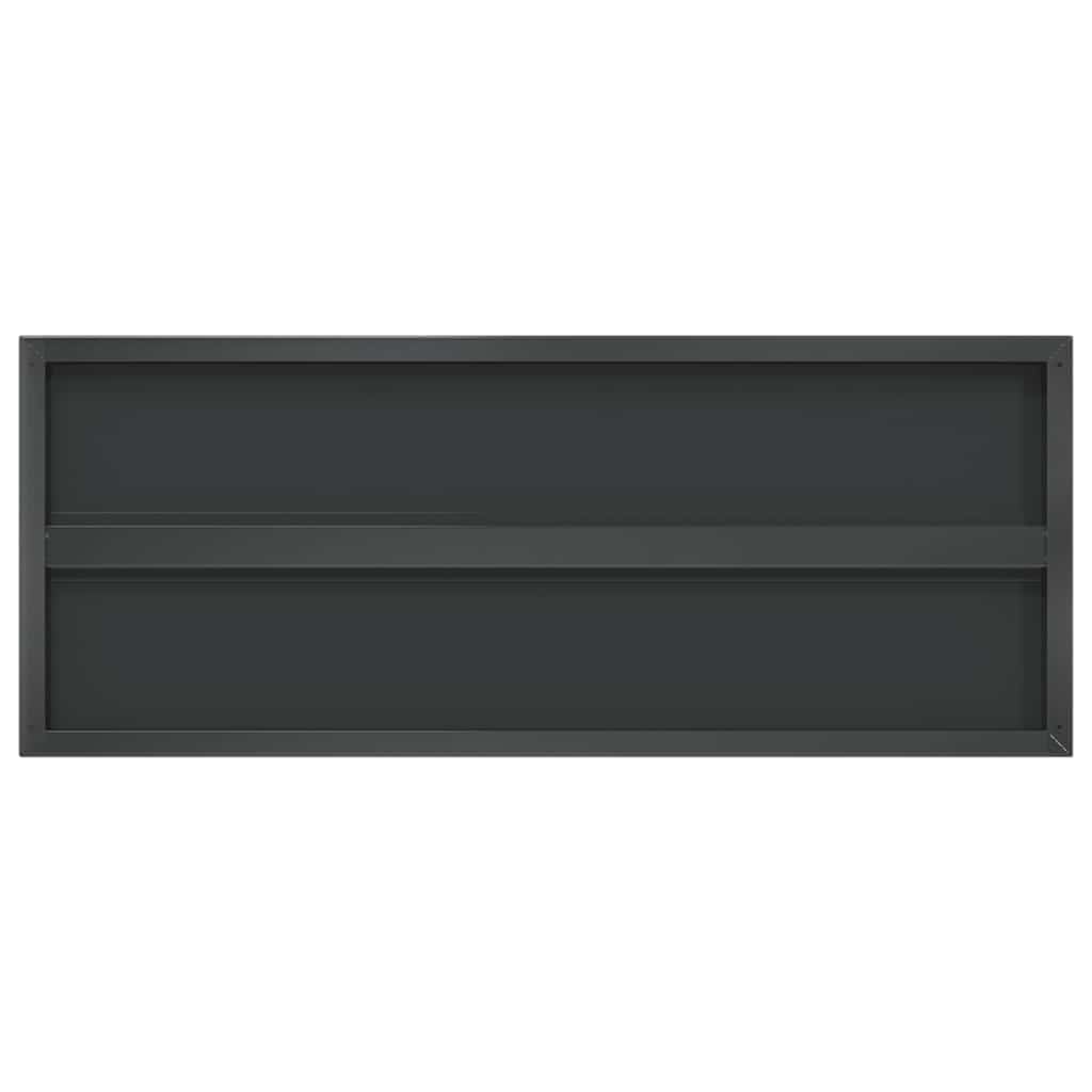 Wandregale 2 Stk. 100x40 cm Silbern Edelstahl
