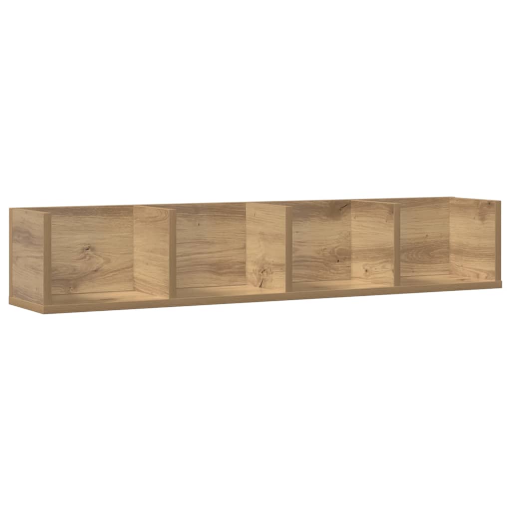 CD-Wandregal Weiß 100x18x18 cm Holzwerkstoff