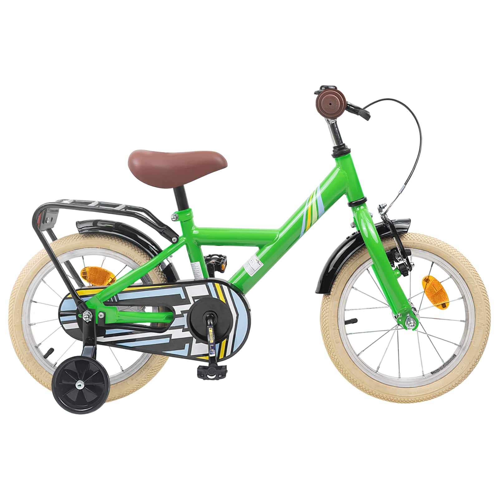 Kinderfahrrad 12 Zoll für 2-4 Jahre alt Schwarz