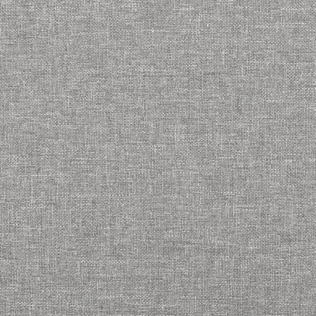 Kopfteil Hellgrau 80x5x118/128 cm Stoff