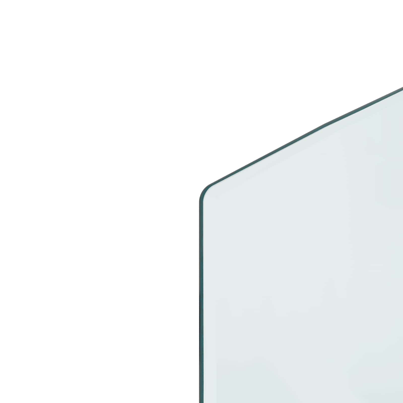 Feuerstelle Glasplatte Transparent 80 x 50 cm Glas