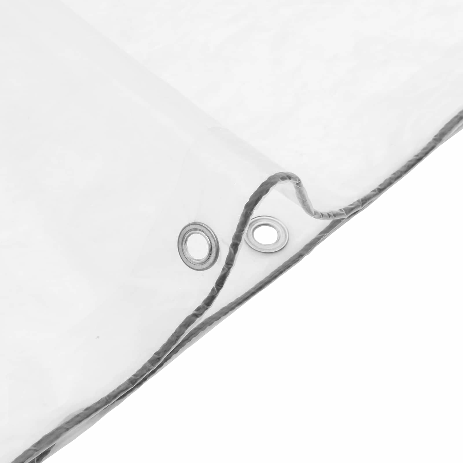 Transparente Plane mit Ösen 1x2 m Polyethylen