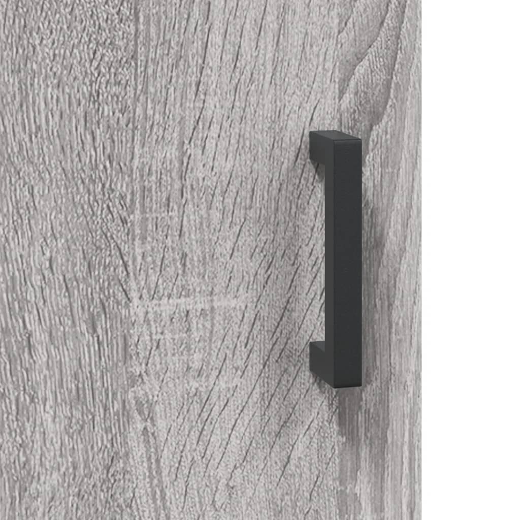 Highboard Betongrau 69,5x34x180 cm Holzwerkstoff
