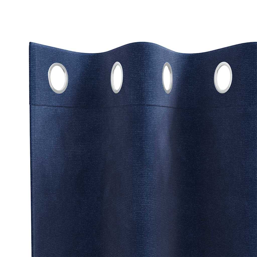 Verdunkelungsvorhänge 2 pcs Schwarz 140 x 140 cm Samt