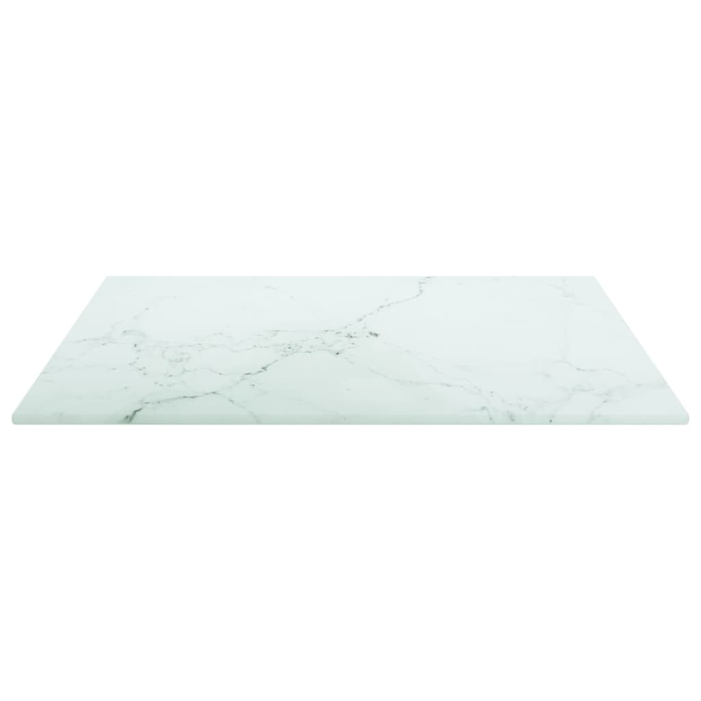 Tischplatte aus gehärtetem Glas quadratisch 700x700 mm
