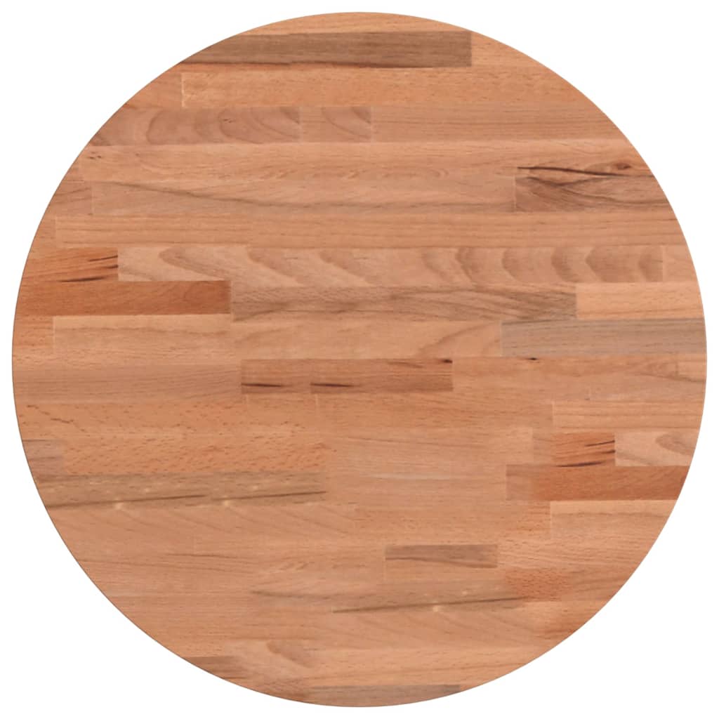 Tischplatte Ø30x1,5 cm Rund Massivholz Buche