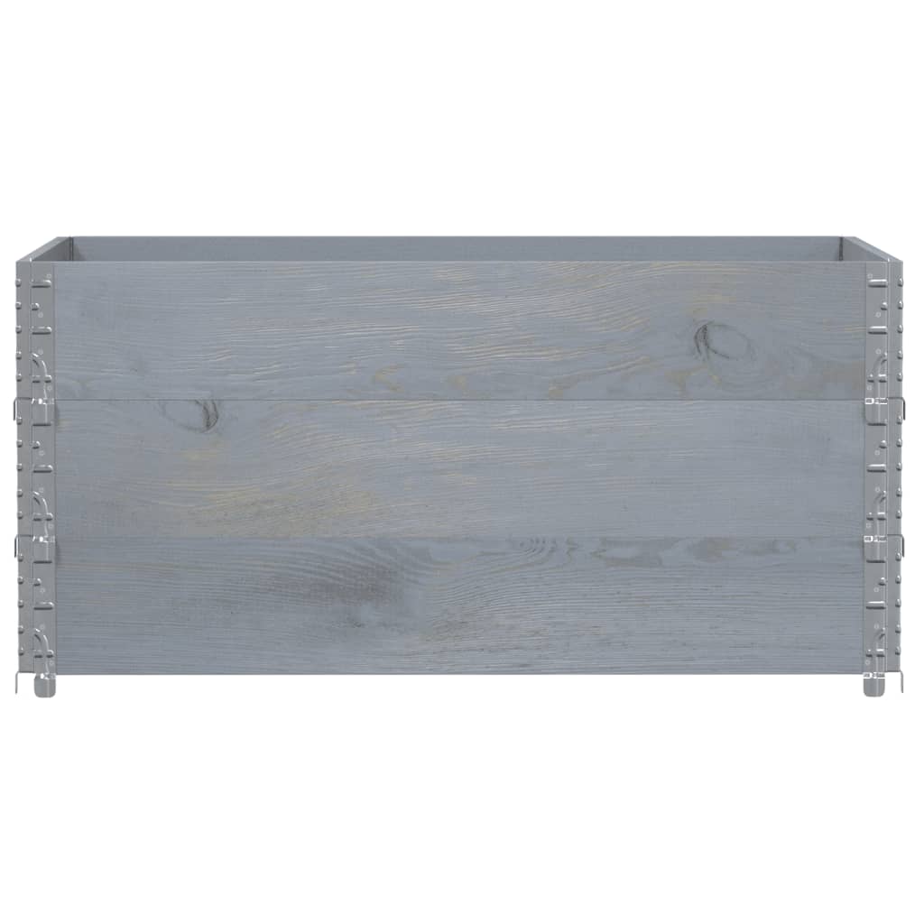 Pflanzkasten Grau 150x100 cm Massivholz Kiefer