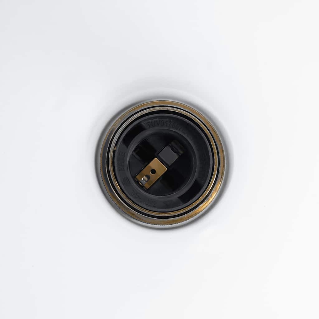 Pendelleuchte Höhenverstellbar E27 Schwarz Glänzend Ø 22 cm