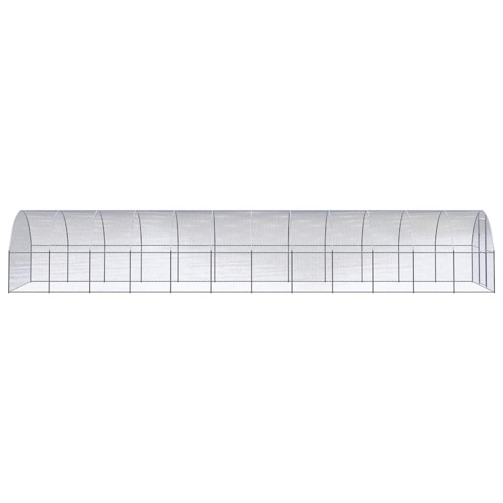 Outdoor-Hühnerstall 3x2x2 m Verzinkter Stahl