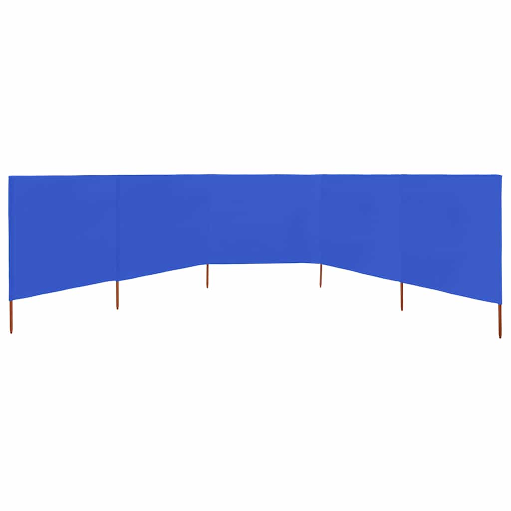 3-teiliges Windschutzgewebe 400 x 120 cm Weiß