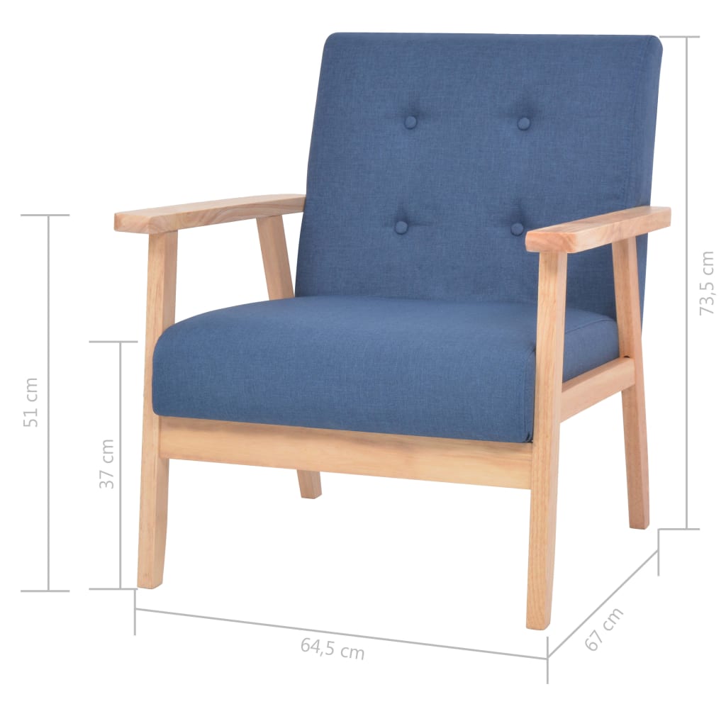 2-Sitzer-Sofa Stoff Hellgrau