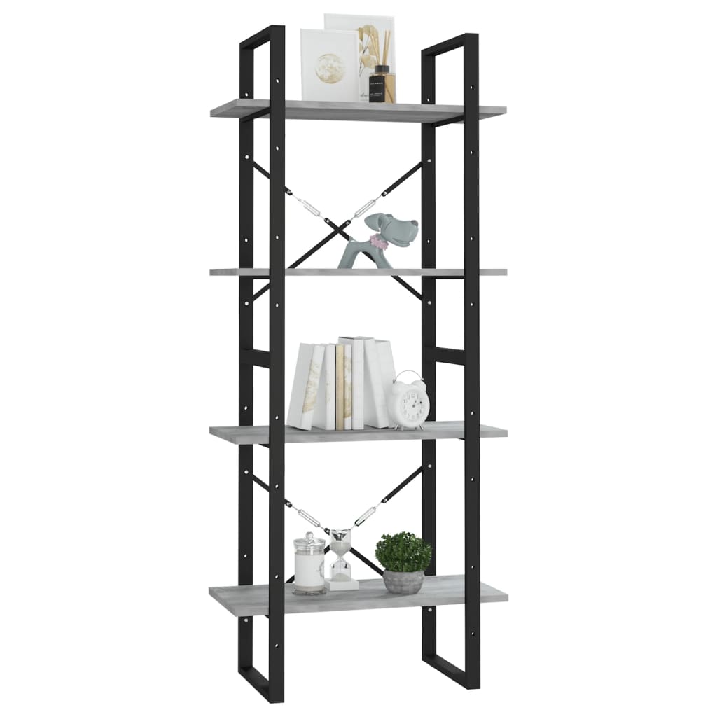 Bücherregal 2 Fächer Weiß 60x30x70 cm Holzwerkstoff