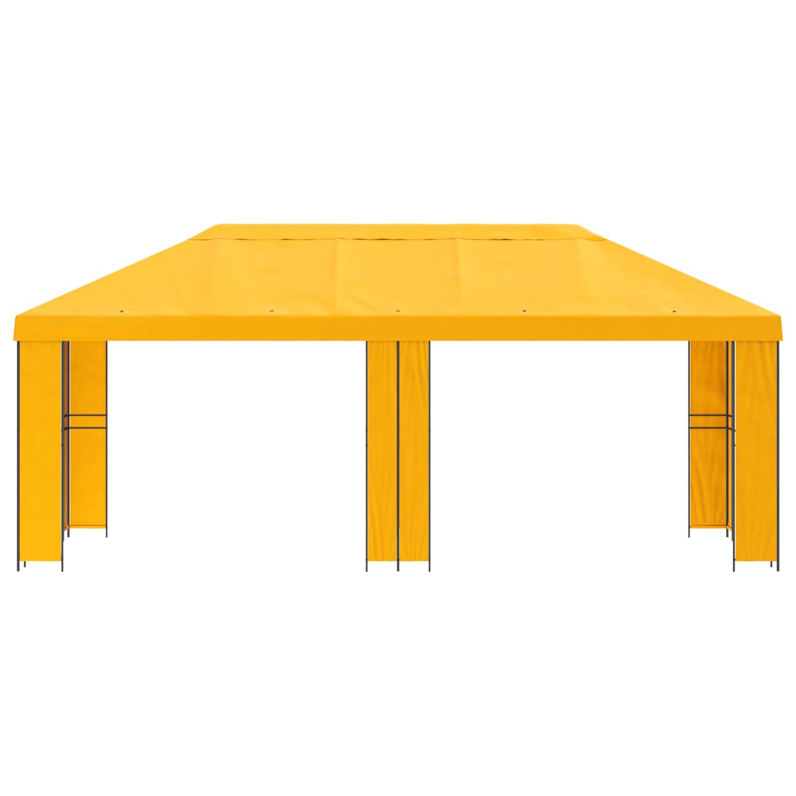 Garten Pavillon 6 x 3 m Beige Polyester und Stahl 190