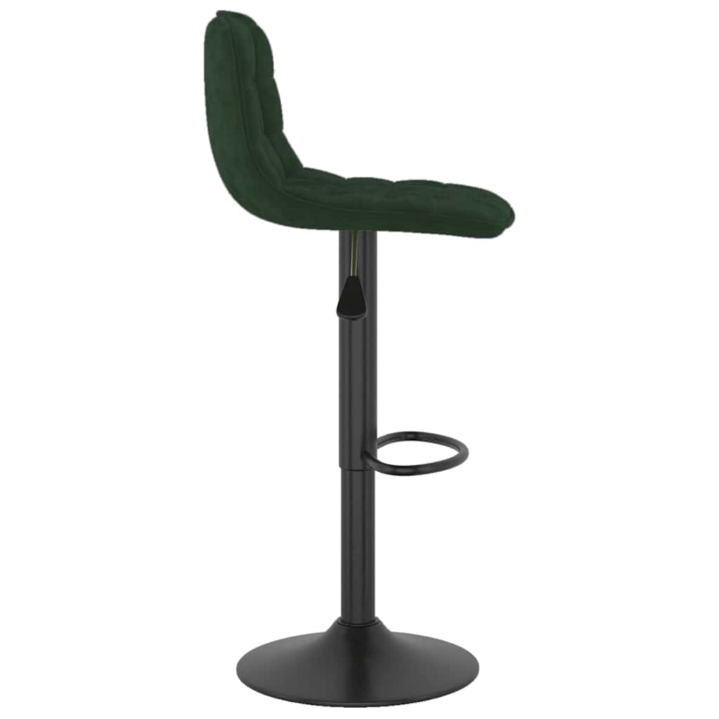 Barhocker 2 Stk. Hellgrün Samt