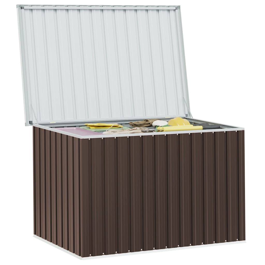 Außenlagerbox Holz 109 x 67 x 65 cm Verzinkter Stahl