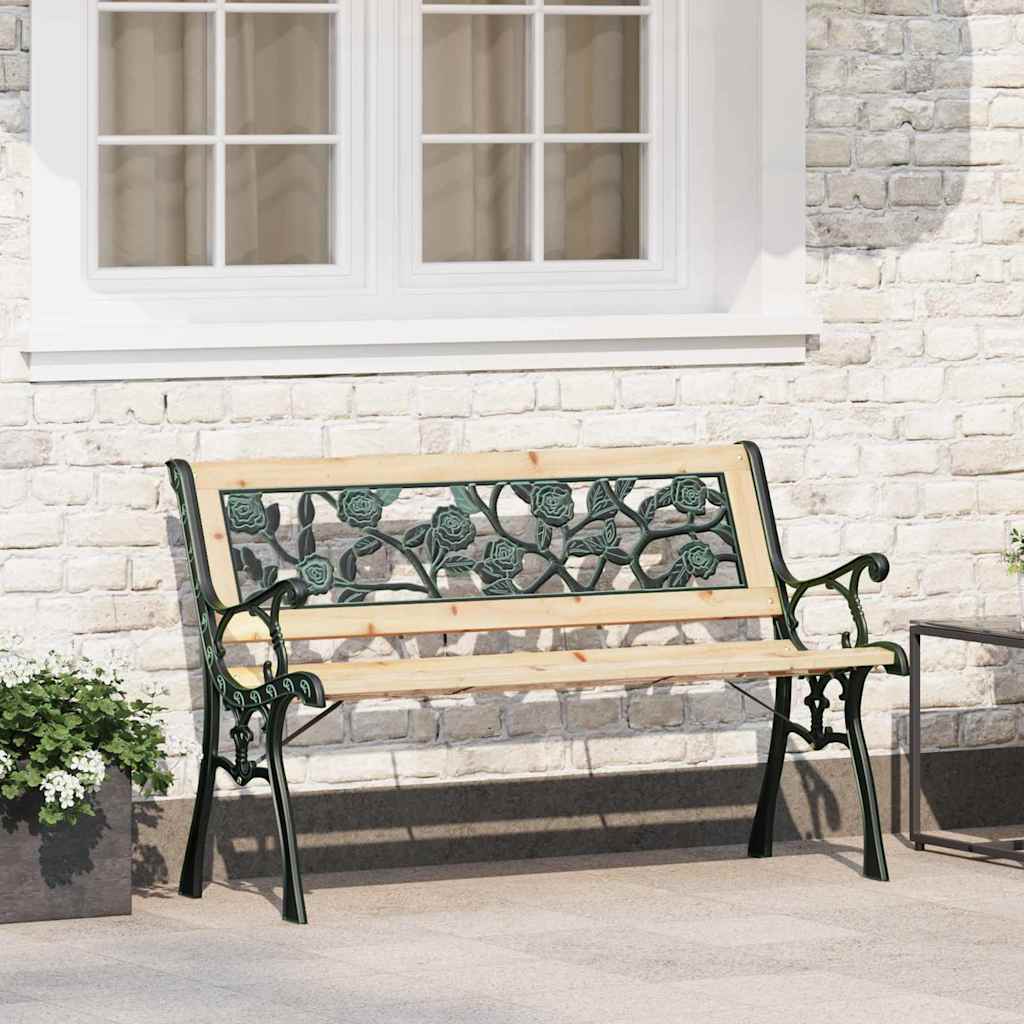 Gartenbank 122 cm Massivholz Tanne
