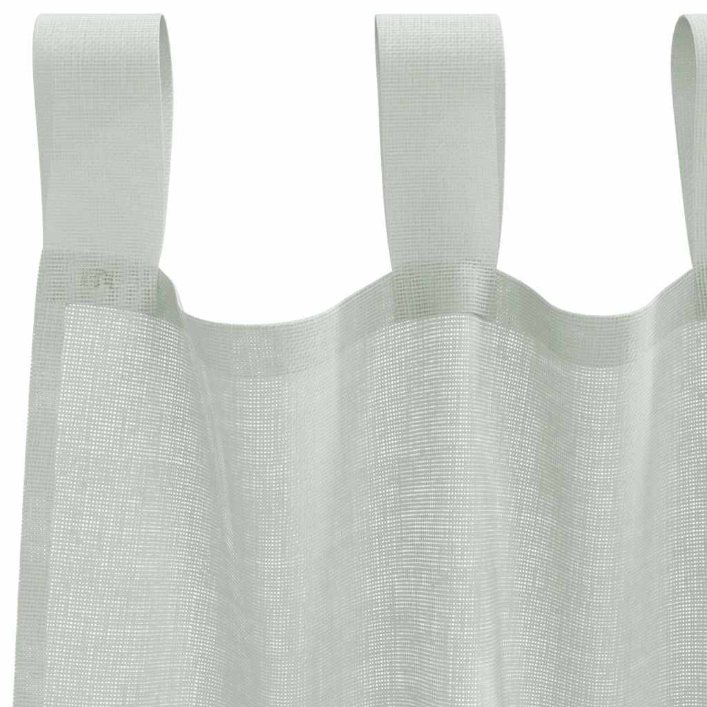 Voile Vorhänge mit Ösen 2 Stk. Apfelgrün 140x140 cm