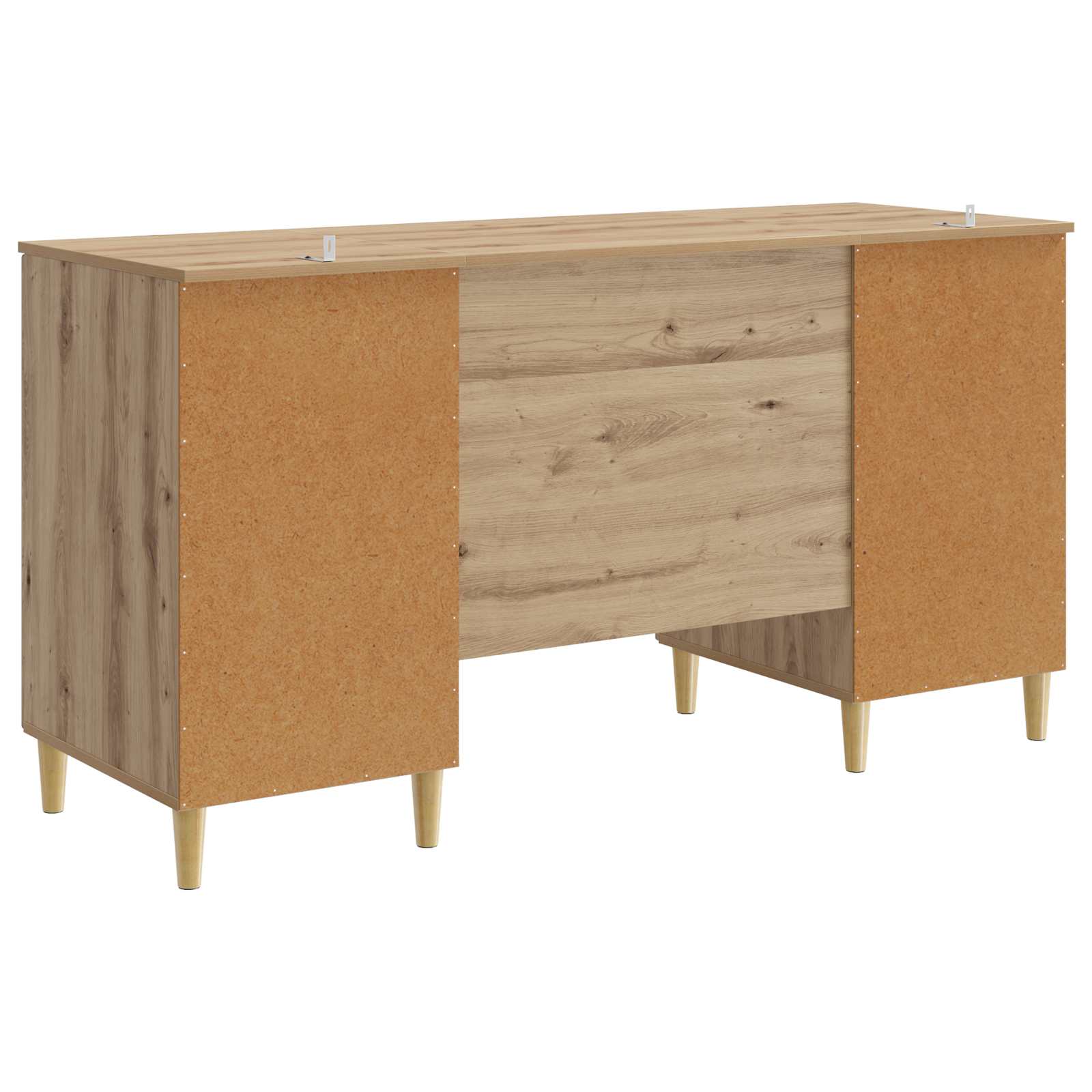 Schreibtisch mit Regal Schwarz 142,5 x 50 x 75 cm Holzwerkstoff
