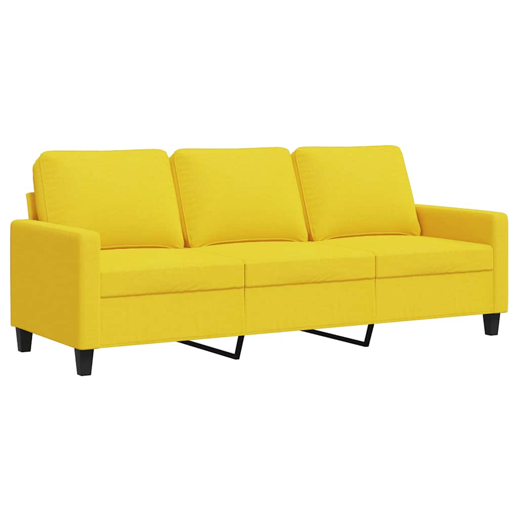 3-Sitzer-Sofa Hellgrau 180 cm Stoff