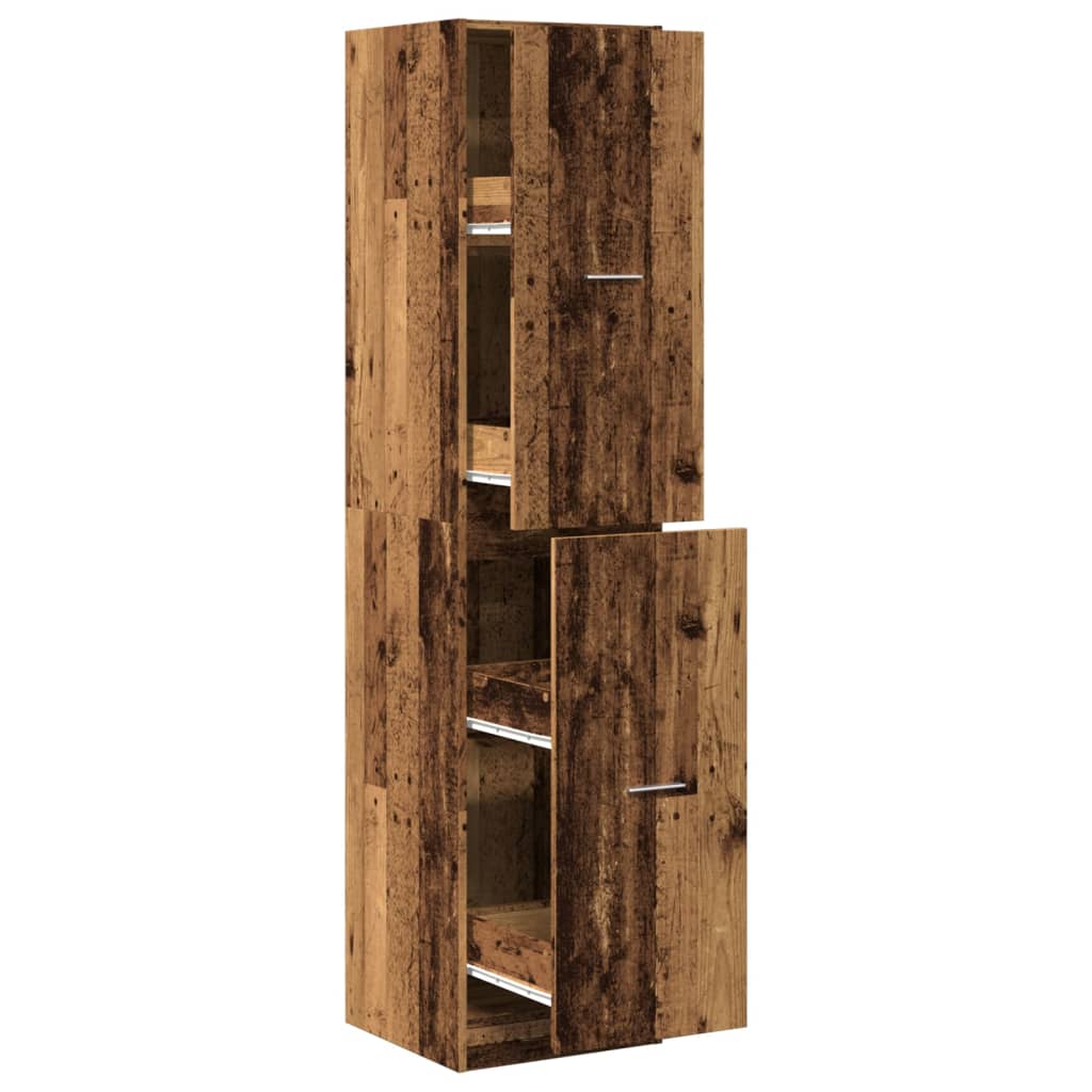 Apothekerschrank Weiß 30 x 41 x 174,5 cm Holzwerkstoff