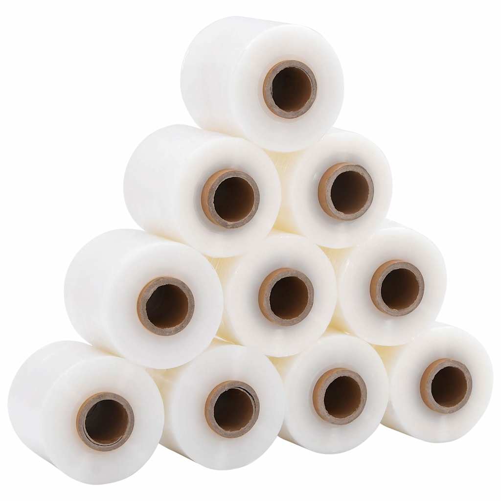 Stretchfolie mit Griff 10 Stk. Transparent 23 μm 50 cm x 150 m