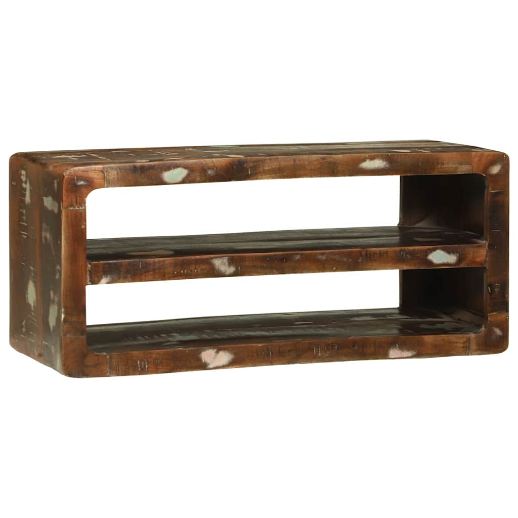 TV-Schränk mit Regal Braun 60 x 32 x 36 cm Massivholz Mango