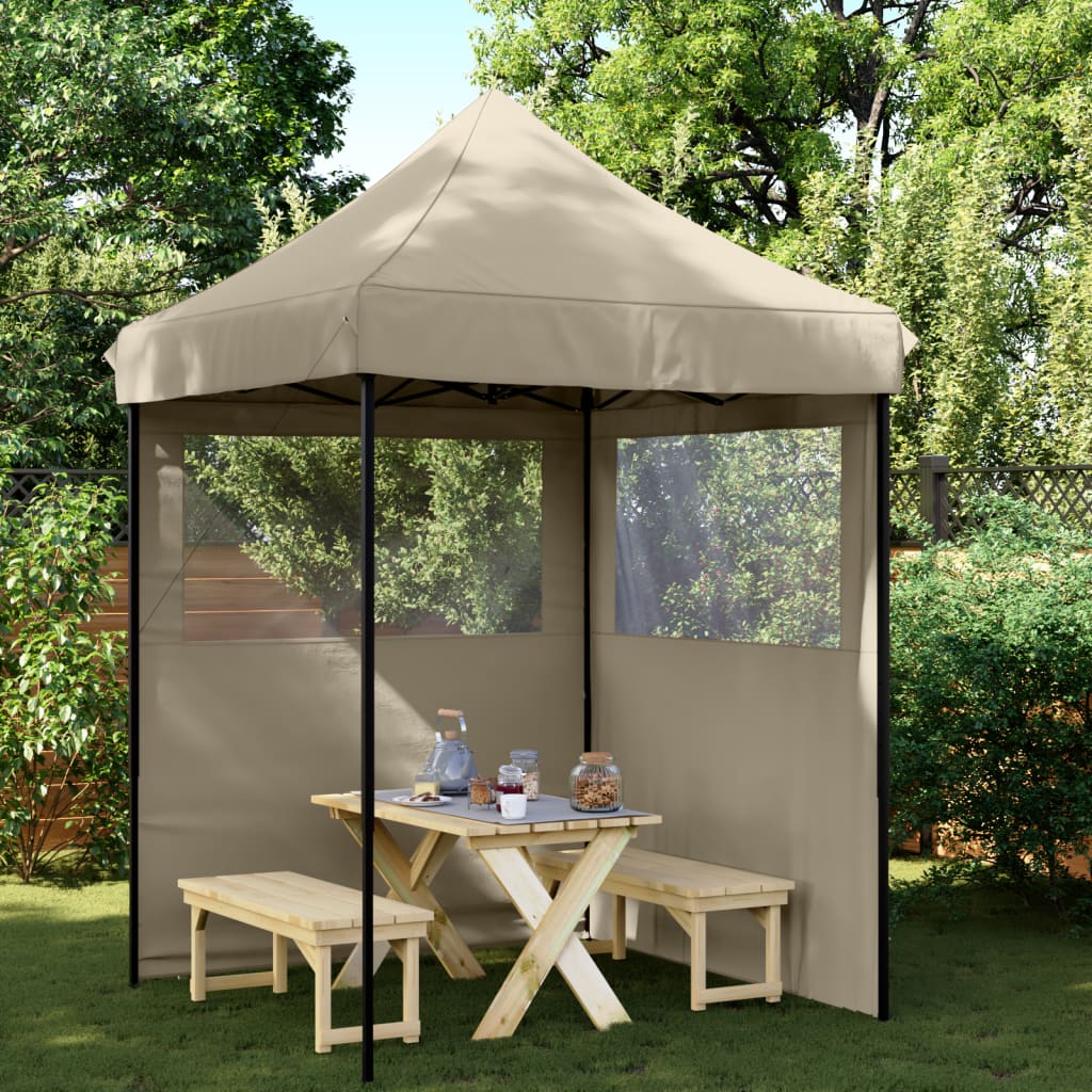 Partyzelt Faltbar Pop-Up Schwarz 200x200x306 cm