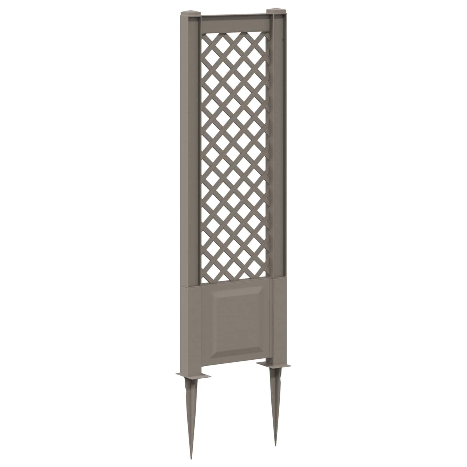 Trellis mit Spike Weiß 43 x 6 x 165 cm PP