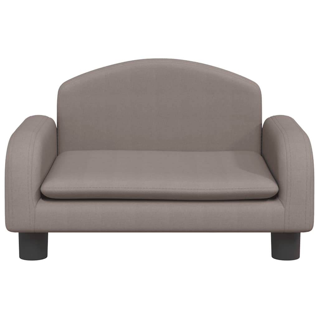 Kindersofa Creme 70x45x30 cm Stoff