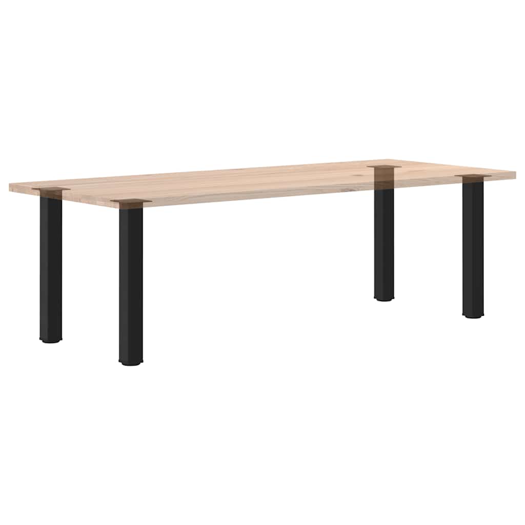 Bartischbeine 4 Stk. Schwarz 100-102 cm Stahl