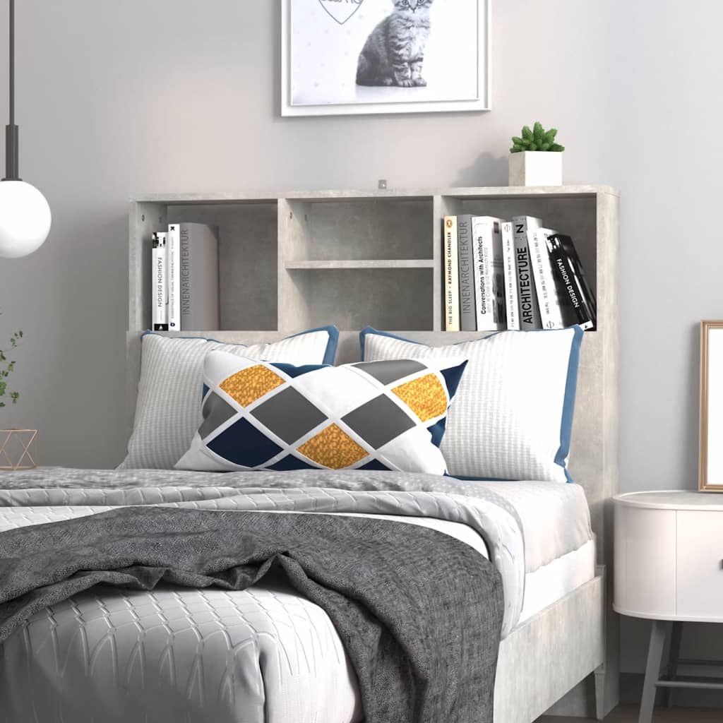 Bett-Kopfteil mit Ablagen Weiß 100x19x103,5 cm