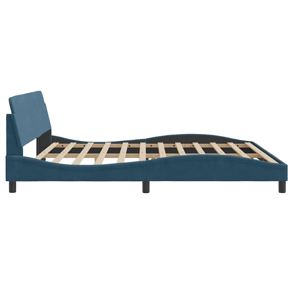 Bettgestell "Dover" Hellgrau 80x200 cm Samt