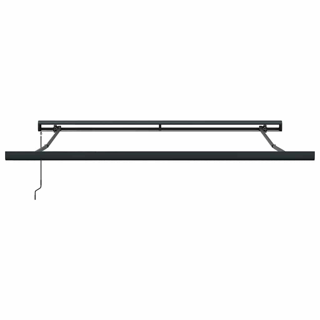 Markise Einziehbar Blau und Weiß 4x3 m Stoff und Aluminium