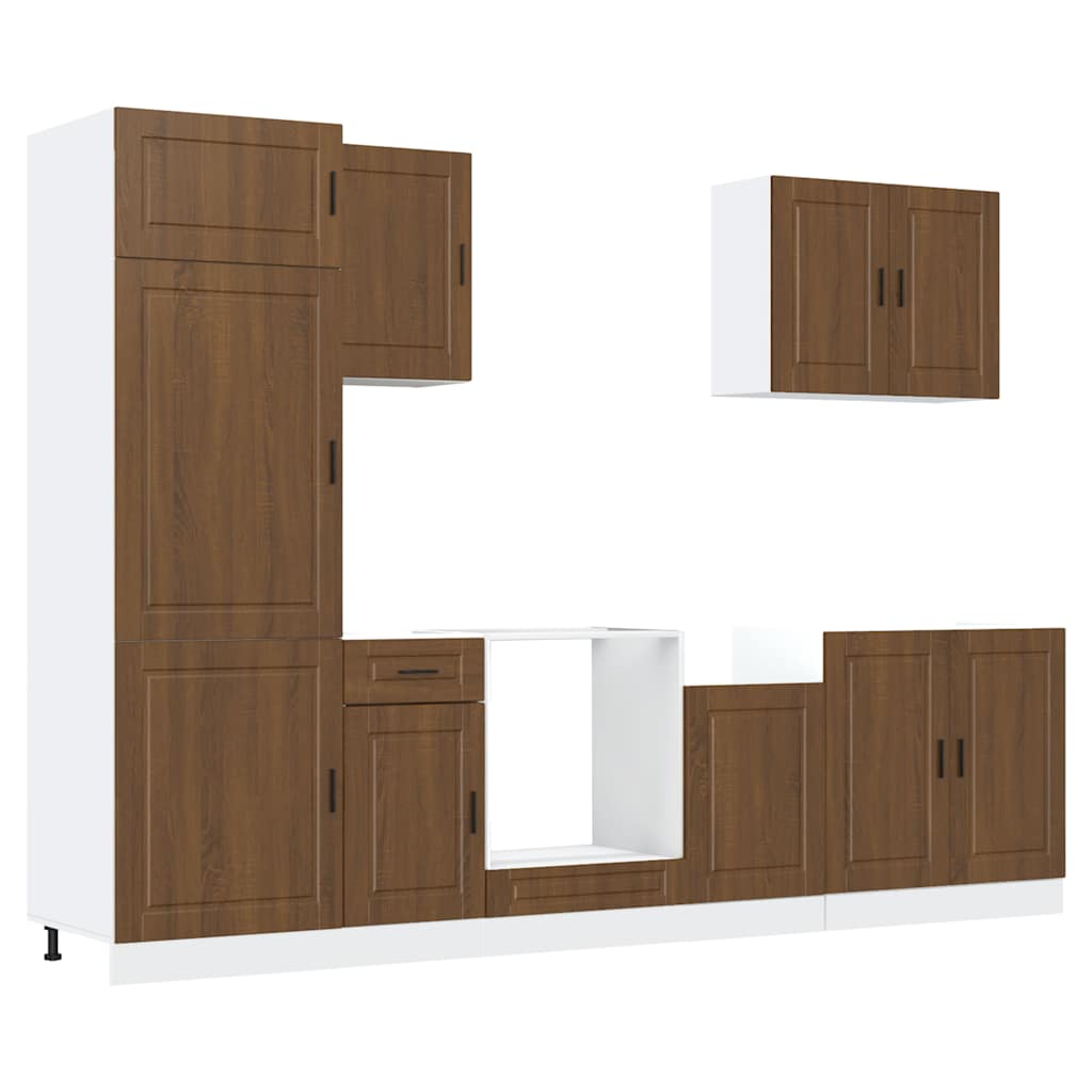 7-tlg. Küchenschrank-Set Porto Weiß Holzwerkstoff